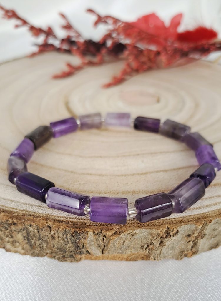 Bracelet Améthyste fait main