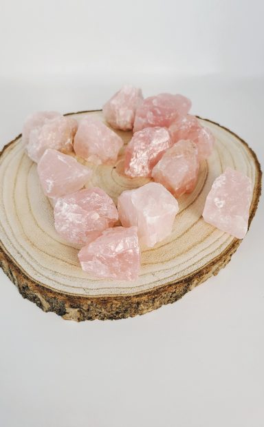 Un lot de Quartz rose brute
